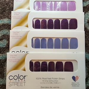 Color Street Lavender and Plum Nail Strips